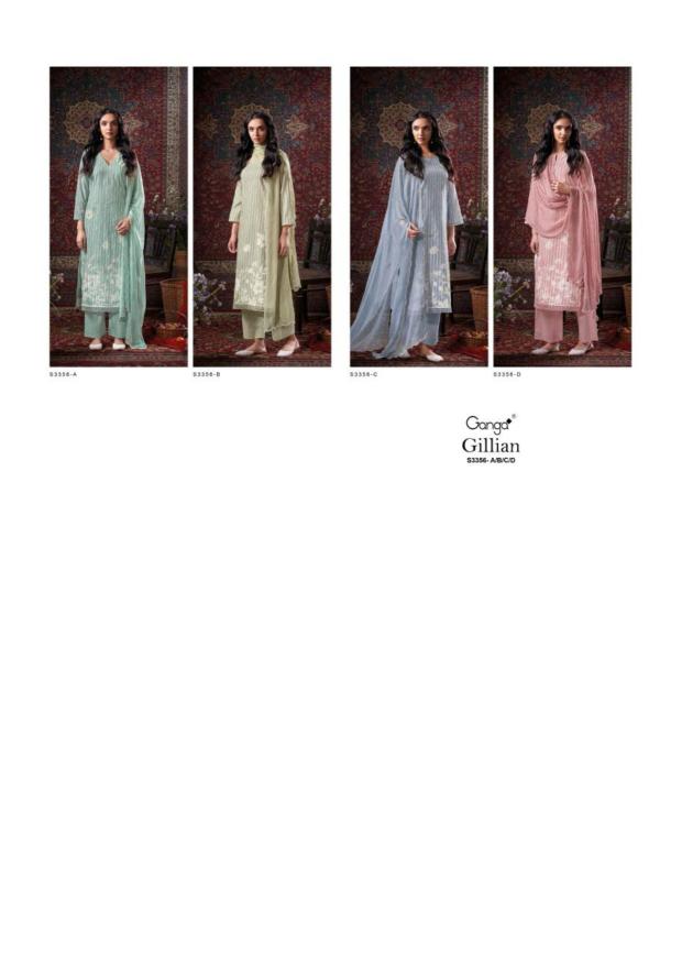 Ganga Gillian 3356 catalog buy wholesale salwar kameez in surat