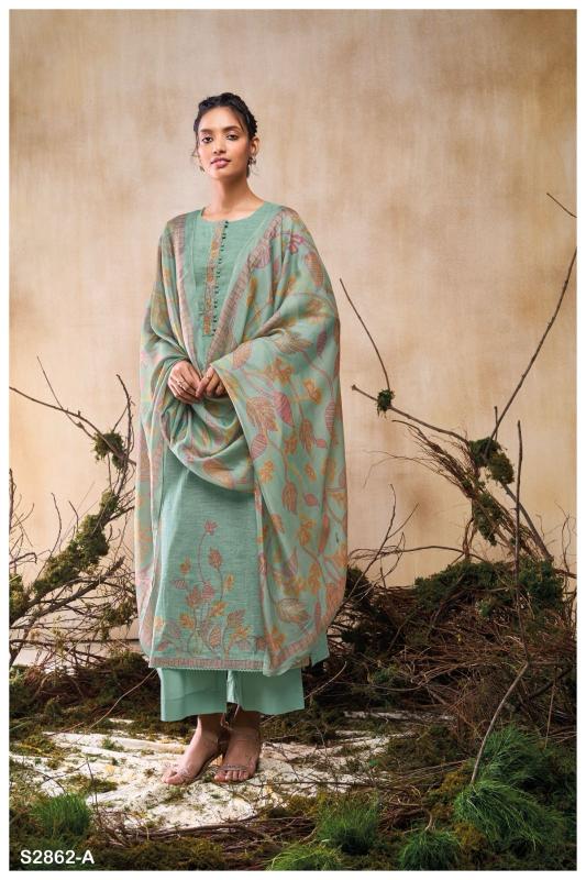 Ganga Miakol Cotton Linen Printed Salwar Suit manufacturers in Surat