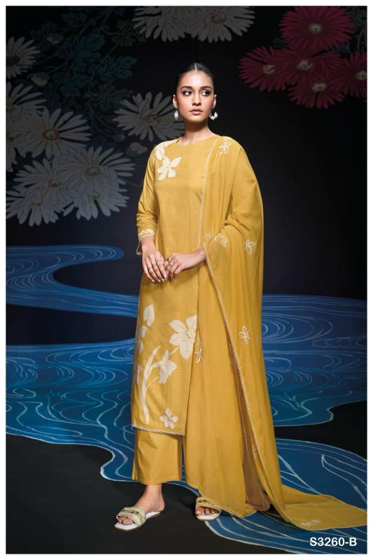 Ganga Monroe Cotton Printed Embroidered Salwar Suit Collection in India