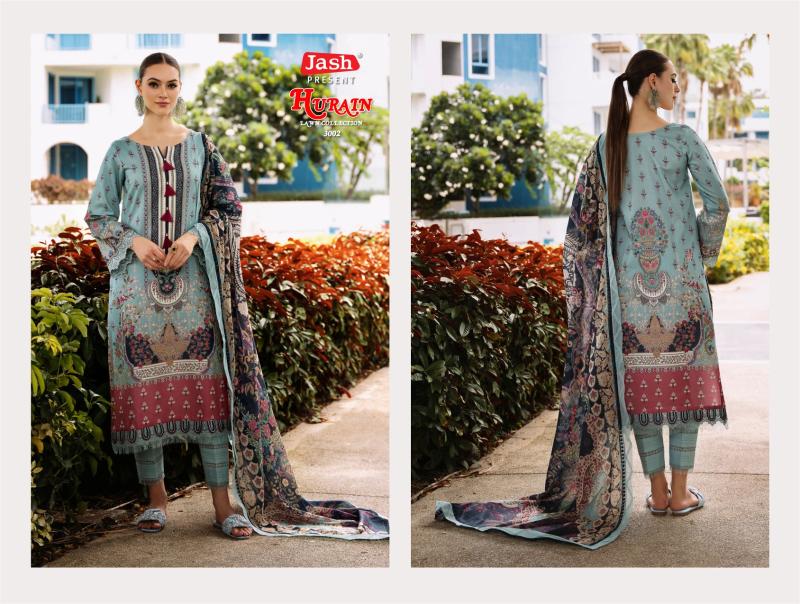 Jash Hurain Vol 3 Lawn Cotton Dress Material Collection wholesale market in Surat