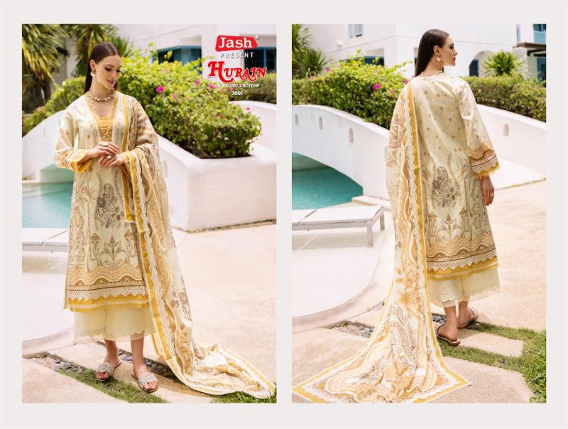 Jash Hurain Vol 3 Lawn Cotton Dress Material Collection wholesale market in Surat