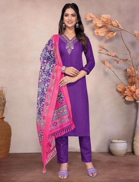 Kapda Wholesale 9Star Vedika Hit Cotton Blend Embroidered Designer Kurta Set manufacturers of Wholesale kurti in Surat