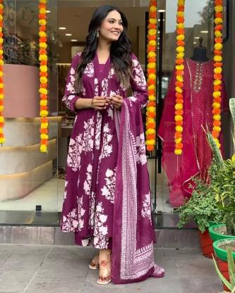 Kapda Wholesale Dhruvi 267 Rayon Printed Fancy Kurti Bottom With Dupatta wholesale manufacturers in Surat