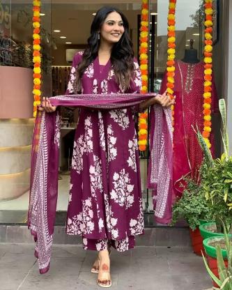 Kapda Wholesale Dhruvi 267 Rayon Printed Fancy Kurti Bottom With Dupatta wholesale manufacturers in Surat