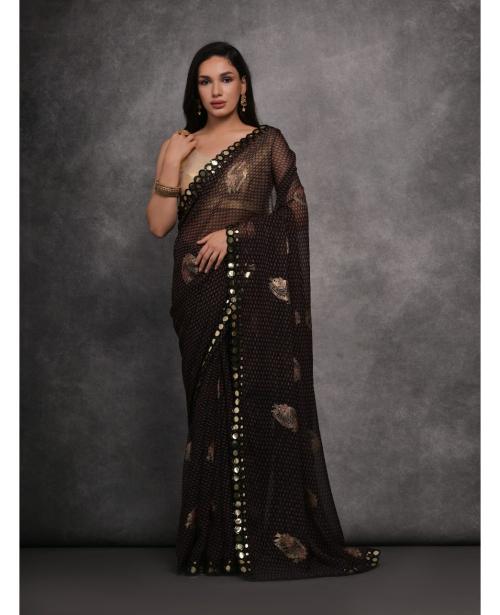 Kapda Wholesale Jf 2051 Mirror Work Chiffon Saree Collection in Surat