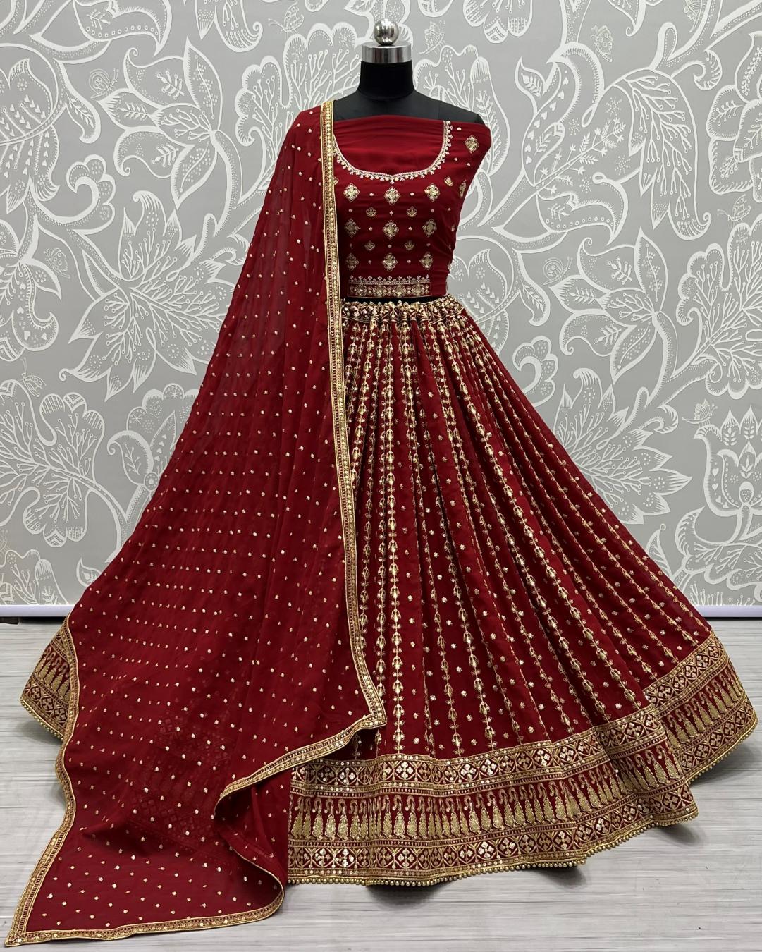 Kapda Wholesale Lc 2345 Blooming Georgette Designer Bridal Lehenga Choli market in Surat