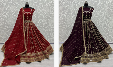 Kapda Wholesale Lc 2345 Blooming Georgette Designer Bridal Lehenga Choli market in Surat