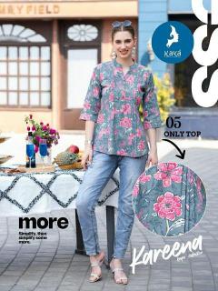 Kaya Kareena catalog Cotton Printed Short Top