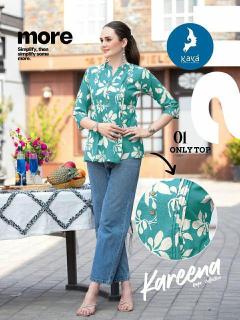Kaya Kareena catalog Cotton Printed Short Top