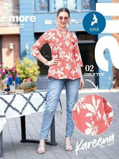 Kaya Kareena catalog Cotton Printed Short Top