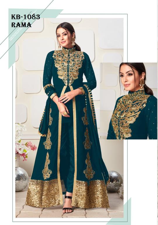 Kb 1083 Colors Designer Embroidered Salwar Suits Collection wholesale market in Surat