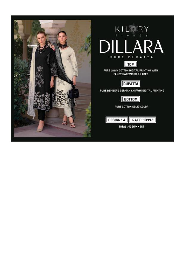 Kilory Dillara catalog salwar kameez wholesale surat