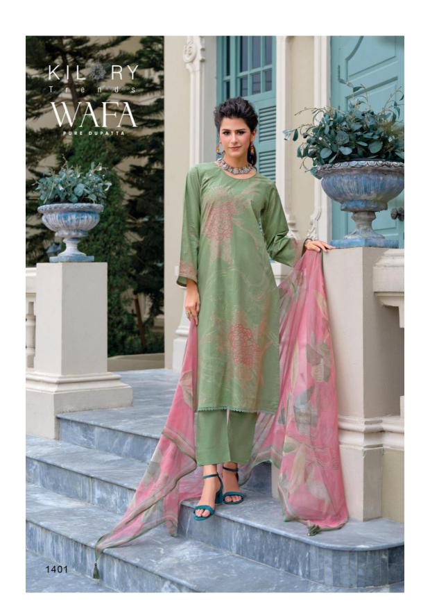 Kilory Wafa Catalog ludhiyana design salwar kameez wholesale exporter in Surat