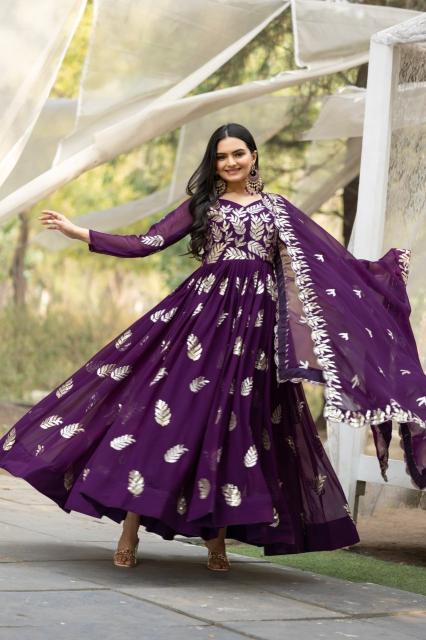 Kapda Wholesale Luna Vol 21 Faux Geiorgette Gown With Dupatta Branded Kurti wholesaler in India 