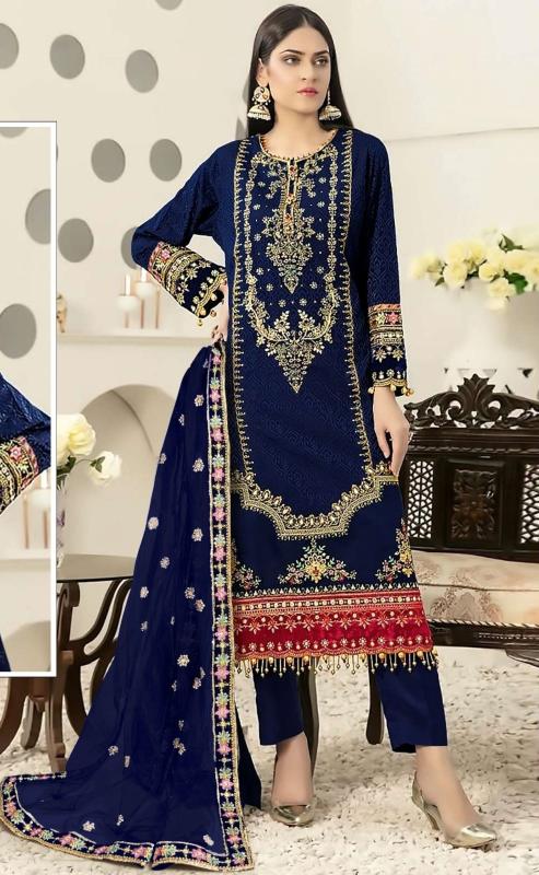 Mah E Rooh 4164 Velvet Embroidered Salwar Kameez Collection in India