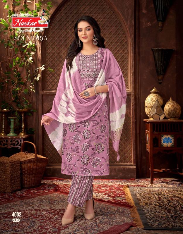 Navkar Soundarya Vol 4: Ready-Made Catalogue with Embroidery, Pocket, and Capsule Print