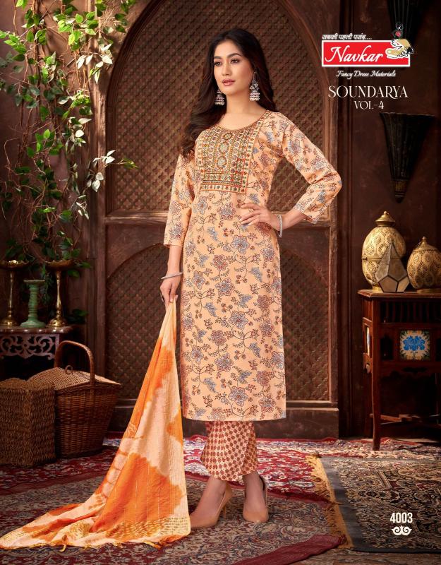 Navkar Soundarya Vol 4: Ready-Made Catalogue with Embroidery, Pocket, and Capsule Print