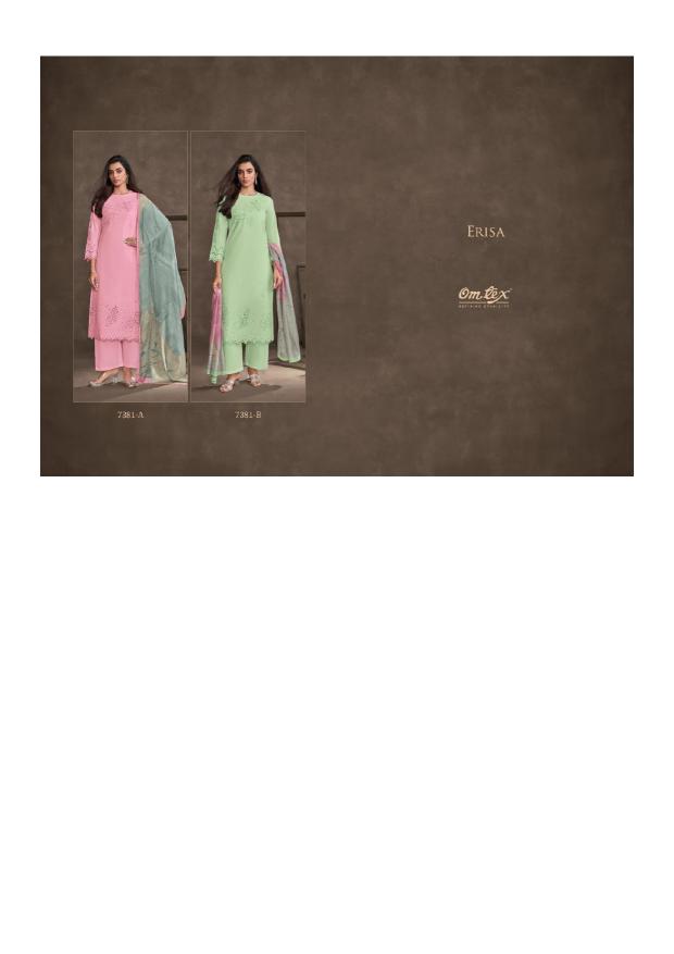 Omtex Erisa Catalog wholesale salwar kameez market in Surat