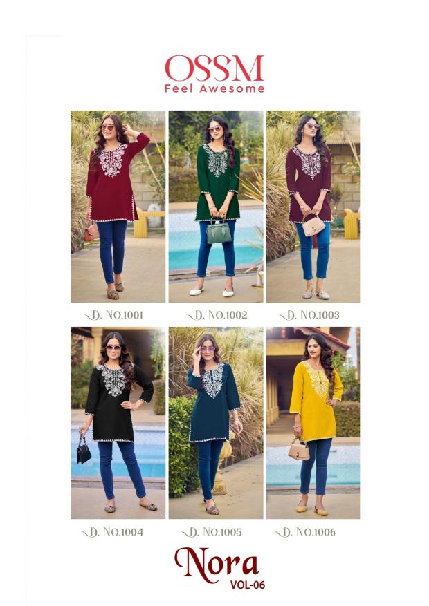 Ossm Nora Vol 6 catalog short kurtis fab india