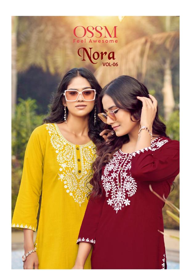 Ossm Nora Vol 6 catalog short kurtis fab india