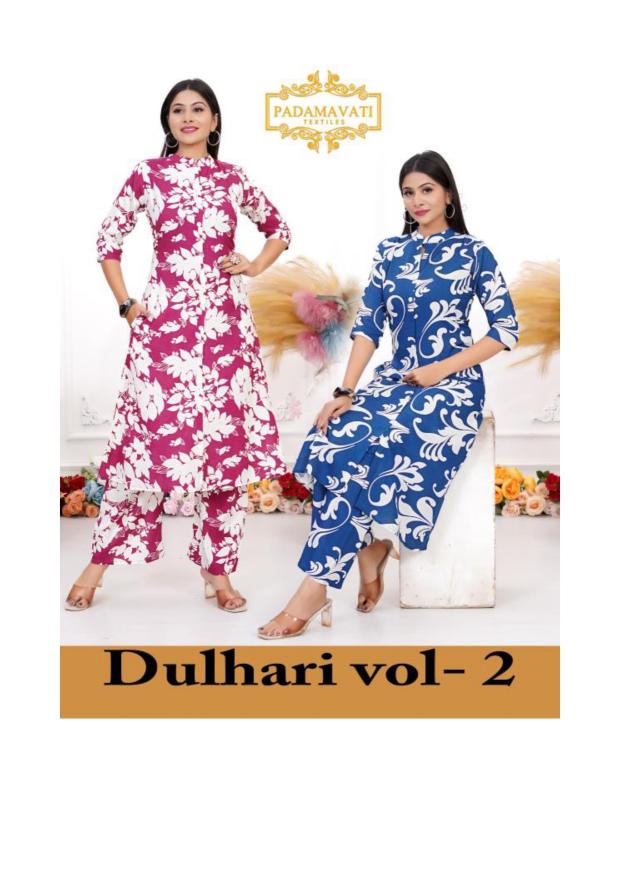 Padmavati Dulhari vol 2 Catalog luxury co ord sets in Surat