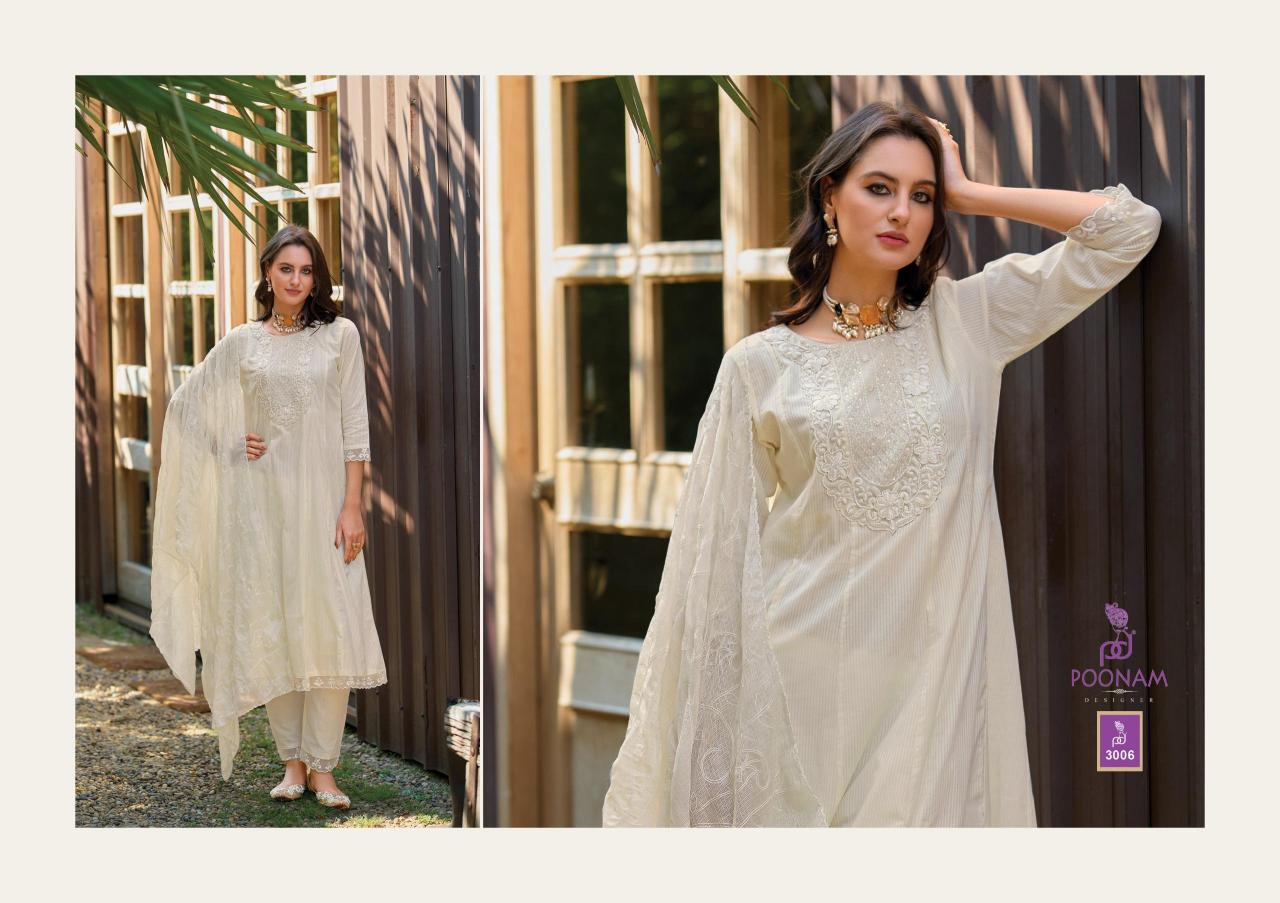 Poonam Karigari Cotton Jacquard Kurti Bottom With Dupatta wholesale Kurti India