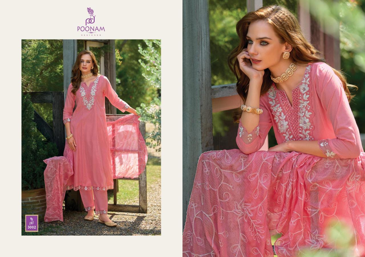 Poonam Karigari Cotton Jacquard Kurti Bottom With Dupatta wholesale Kurti India