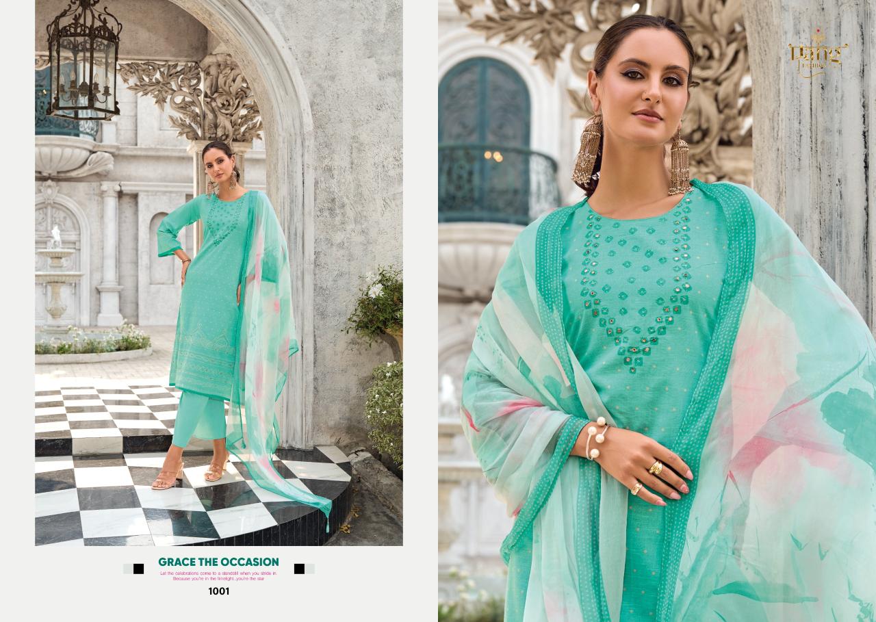 Rang Ziu Viscose Linen Digital Printed Dress Material wholesalers in India