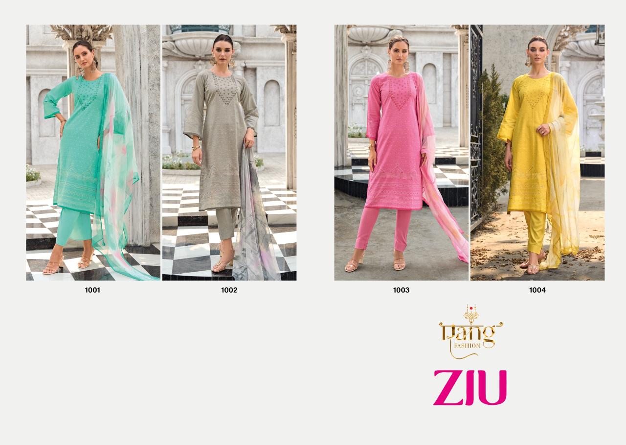 Rang Ziu Viscose Linen Digital Printed Dress Material wholesalers in India