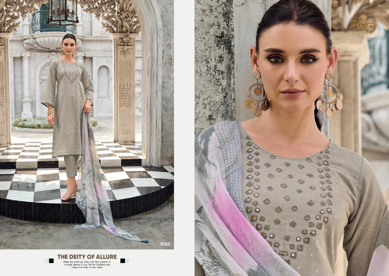 Rang Ziu Viscose Linen Digital Printed Dress Material wholesalers in India