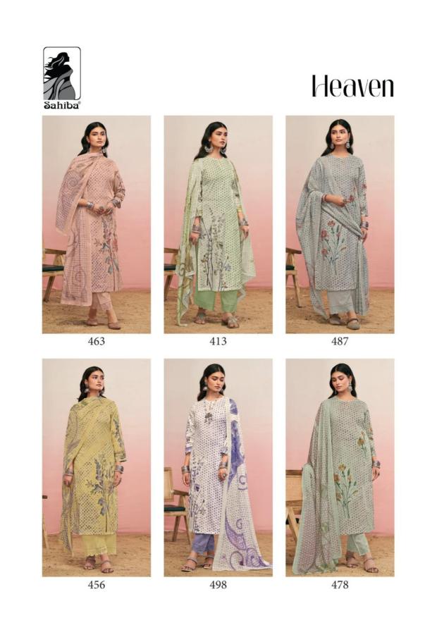 Sahiba Heaven catalog wholesale pakistani salwar kameez online market in Surat