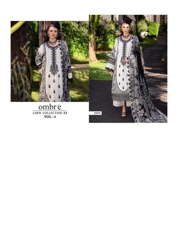 Shree Fabs Ombre Lawn Collection 25 Vol 4 Catalog Chiffon Dupatta buy original pakistani suit in Surat