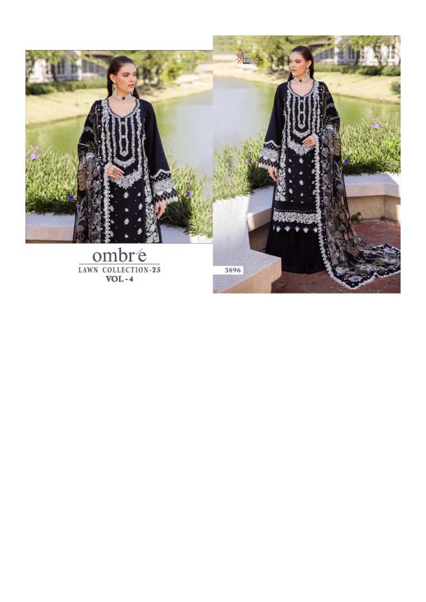 Shree Fabs Ombre Lawn Collection 25 Vol 4 Catalog Chiffon Dupatta buy original pakistani suit in Surat