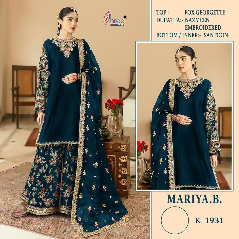 Shree K 1931 Georgette Pakistani Salwar Suit wholesalers in Surat