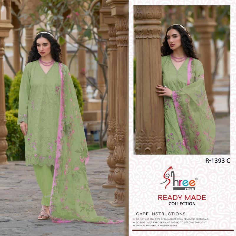 Shree R 1393 Cambric Cotton Ready Made Pakistani Salwar Suits wholesale Salwar Suits manufacturers in Surat