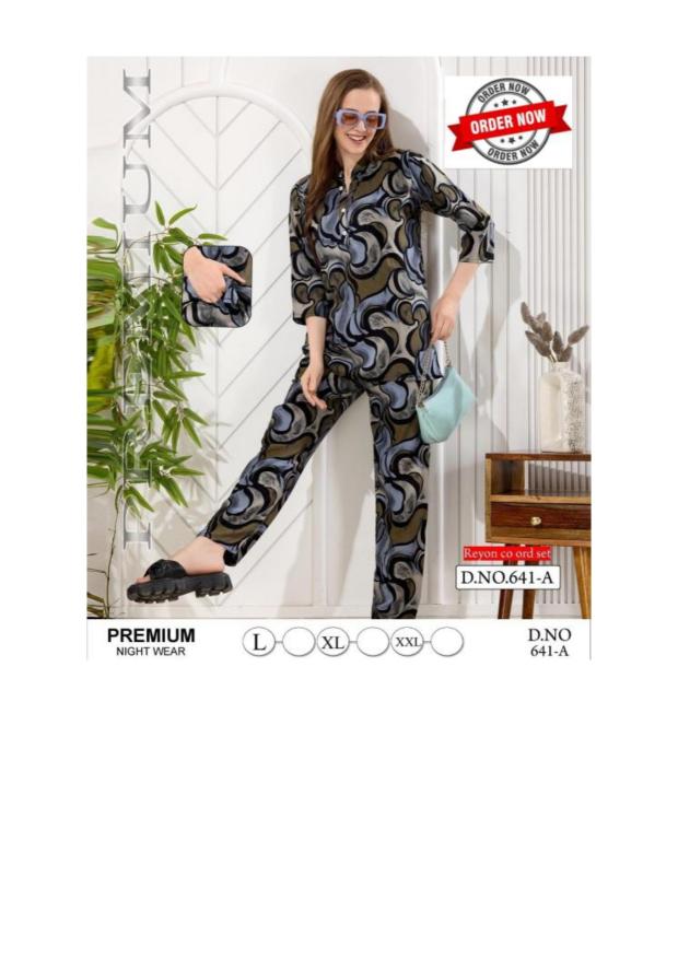 Summer Special CO-ORD SET VOL.JC 641 Catalog nighty coord Set in Surat