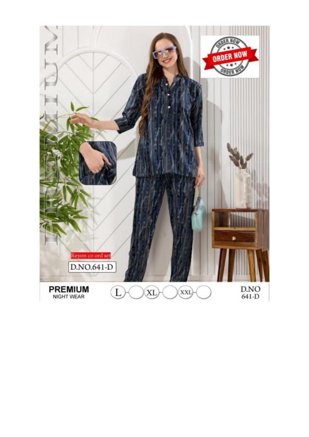 Summer Special CO-ORD SET VOL.JC 641 Catalog nighty coord Set in Surat