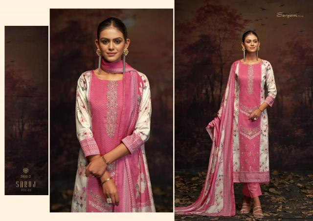 Sargam Saroj catalog wholesale dress material catalogue