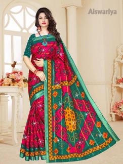 Aiswariya cotton printed Surat sarees wholesale price list