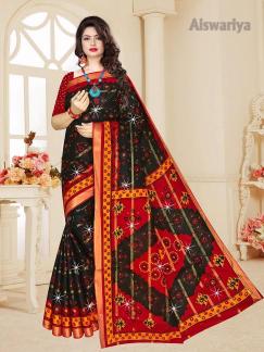 Aiswariya cotton printed Surat sarees wholesale price list