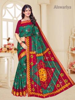 Aiswariya cotton printed Surat sarees wholesale price list