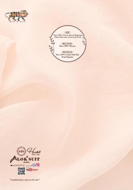 Alok suit rangeela 2 Latest designs in wholesale dress materials