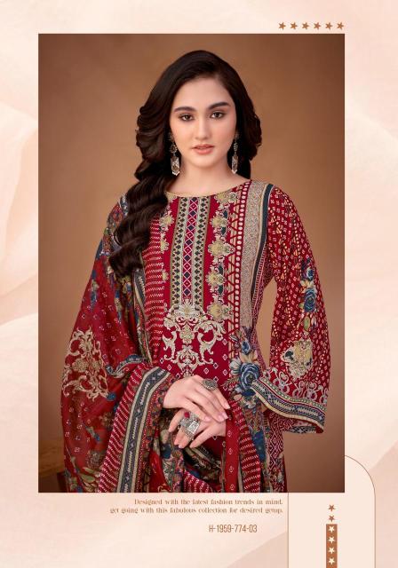 Alok suit rangeela 2 Latest designs in wholesale dress materials