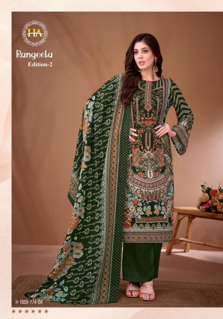 Alok suit rangeela 2 Latest designs in wholesale dress materials
