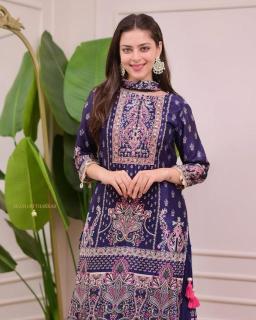 Astha chinon silk Salwar Kameez retailer in Hyderabad