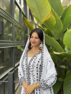 Astha faux georgette Salwar Kameez manufacturers in Bangalore