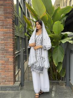 Astha faux georgette Salwar Kameez manufacturers in Bangalore