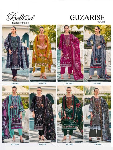 Belliza designer studio guzarish vol 23 Wholesale dress materials supplier in Kolkata