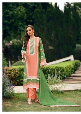 Cross stitch the hermitage Dress materials wholesaler in Ahmedabad