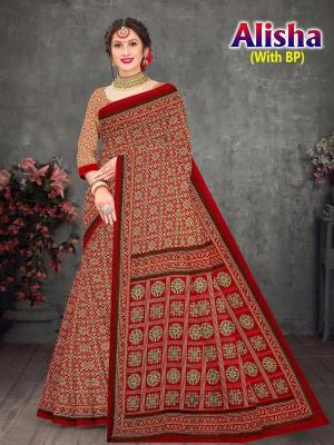 Devson alisha cotton printed Designer sarees in bulk in Bangalore